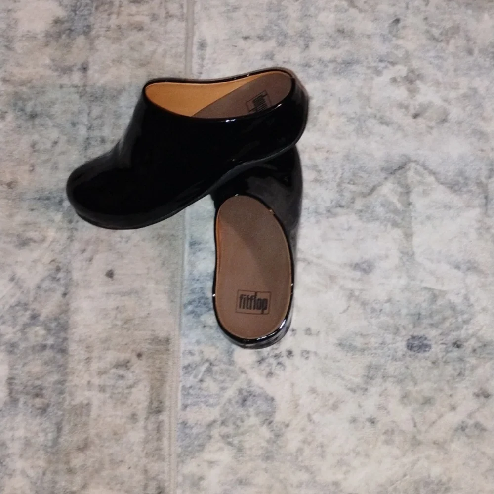 Shiny Black Kids Shoes
